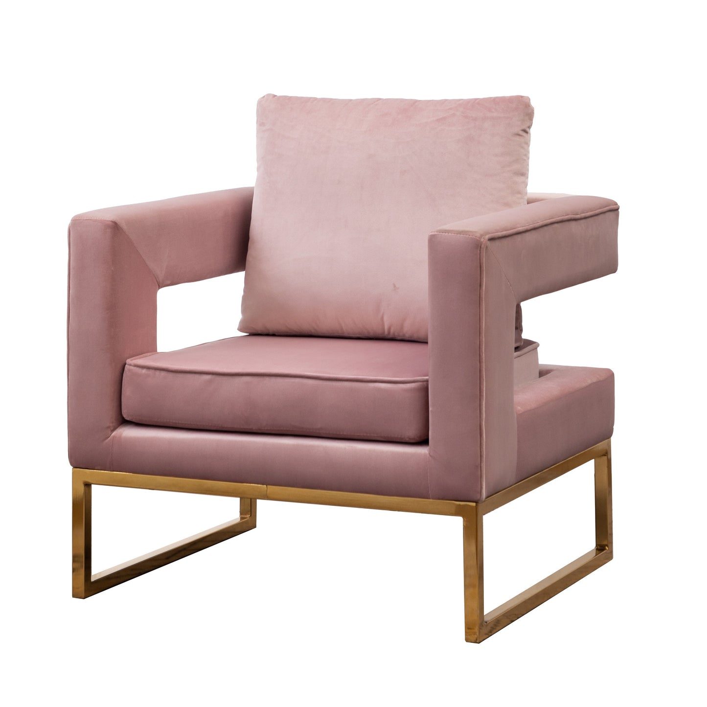 Roundhill Furniture Lenola Contemporary Upholstered Accent Arm Chair