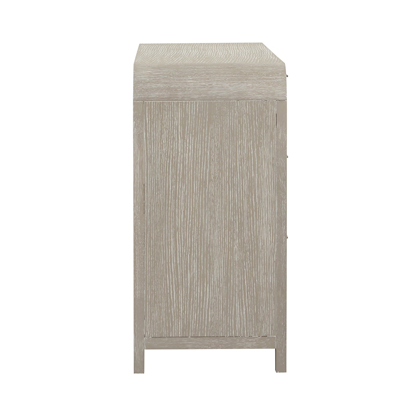 Roundhill Furniture Tavari Contemporary 6-Drawer Wood Dresser, Light Gray