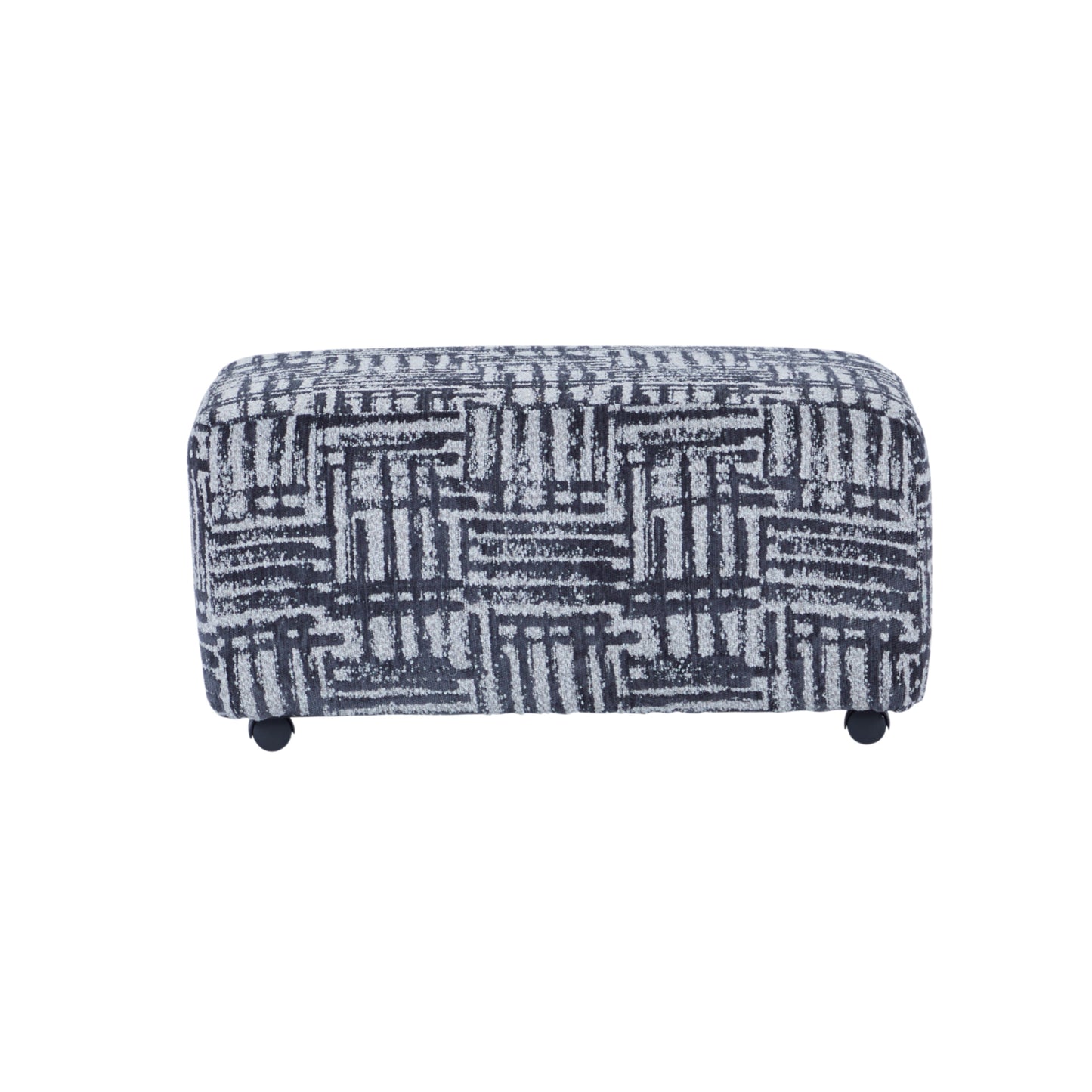 Roundhill Furniture Lancelot Striped Cocktail Ottoman