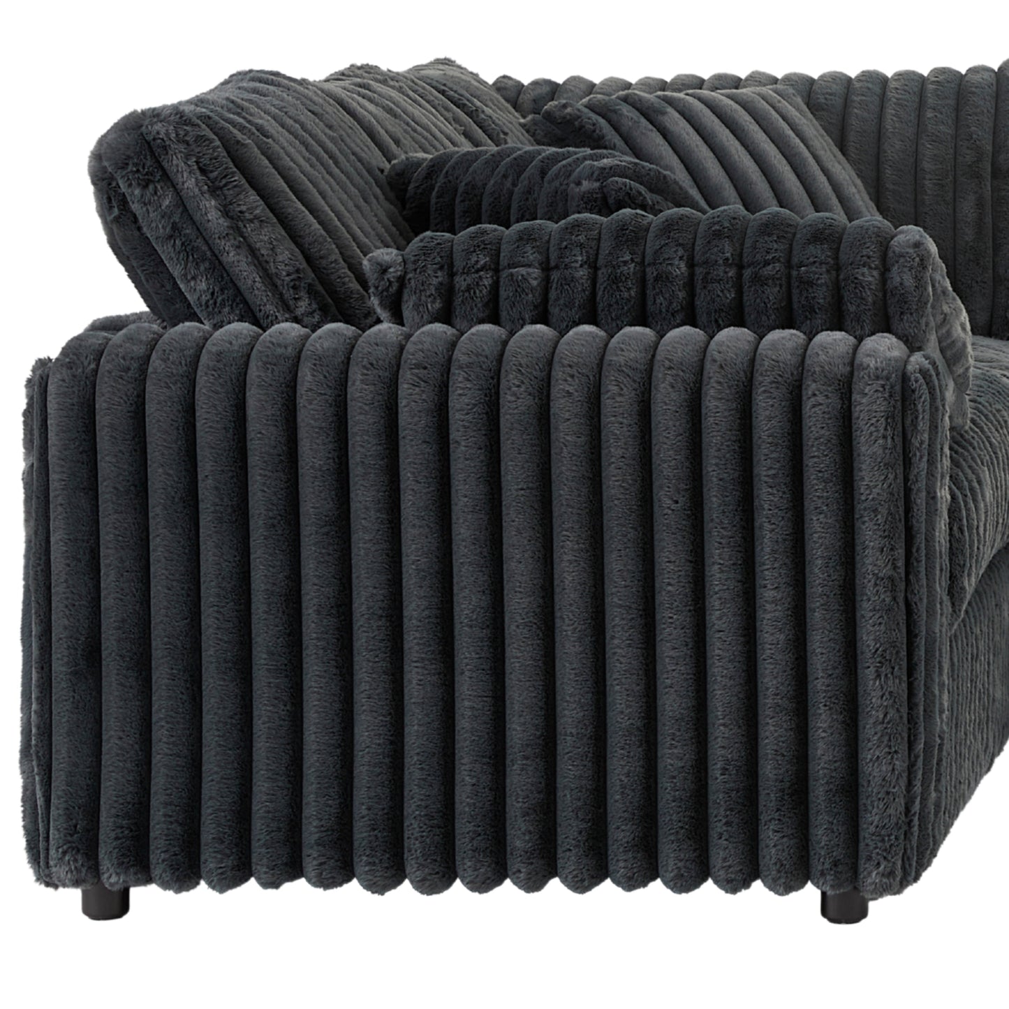 Roundhill Furniture Belvoir Upholstered Stationary Loveseat