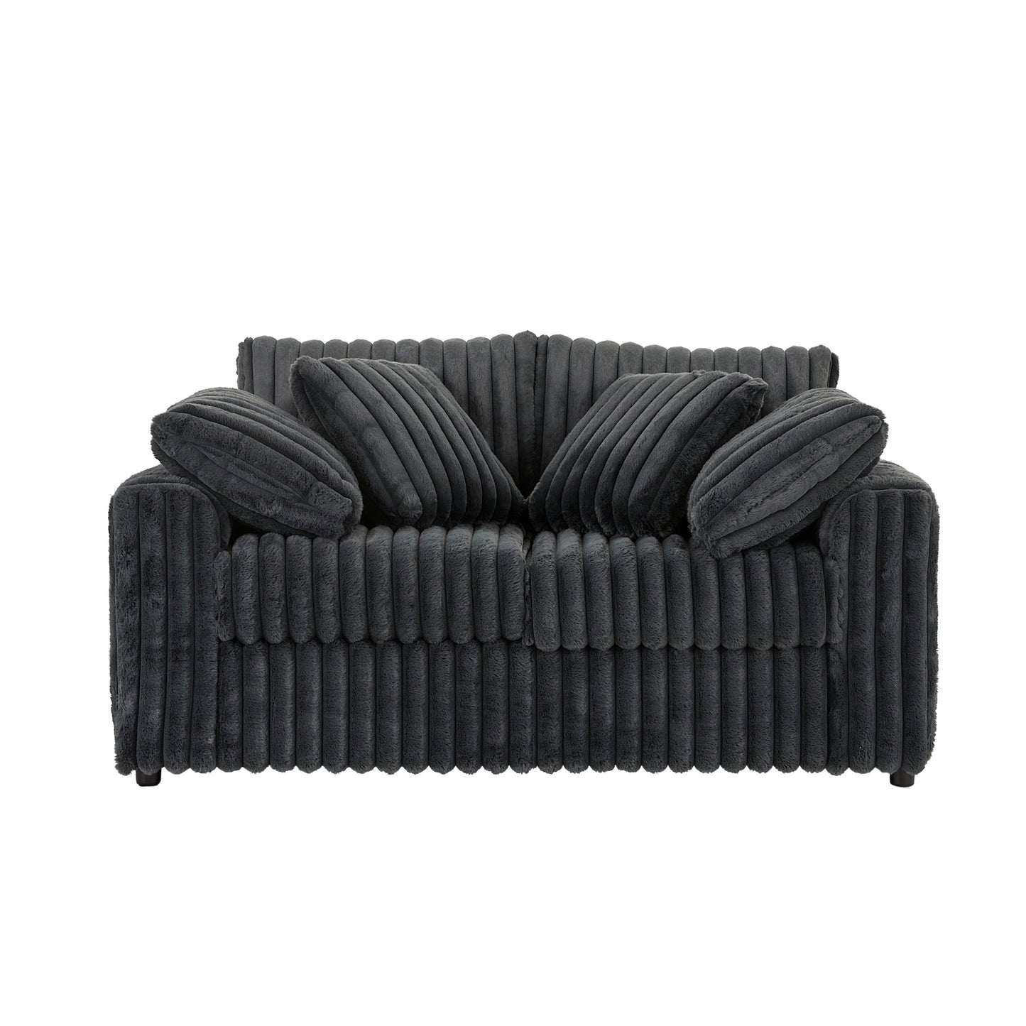 Roundhill Furniture Belvoir Upholstered Stationary Loveseat