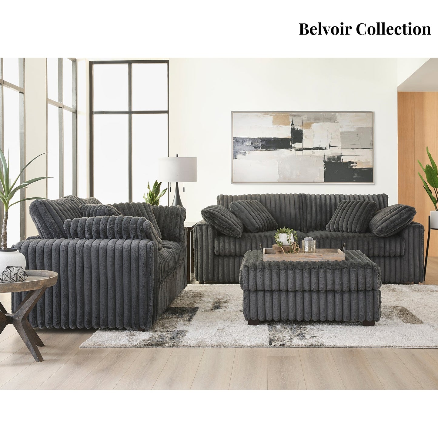 Roundhill Furniture Belvoir Accent Cocktail Ottoman