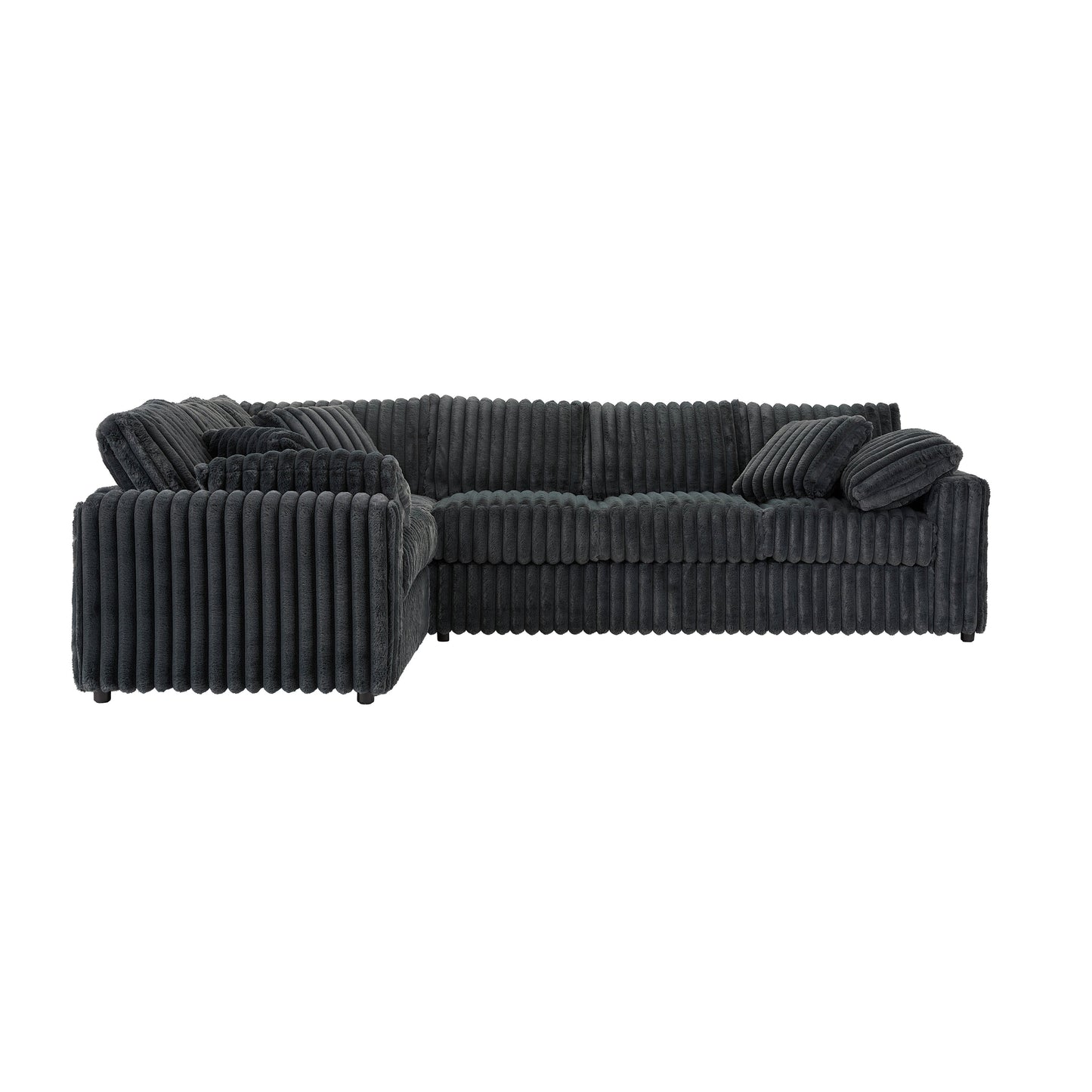 Roundhill Furniture Belvoir Living Room L-shape Sectional