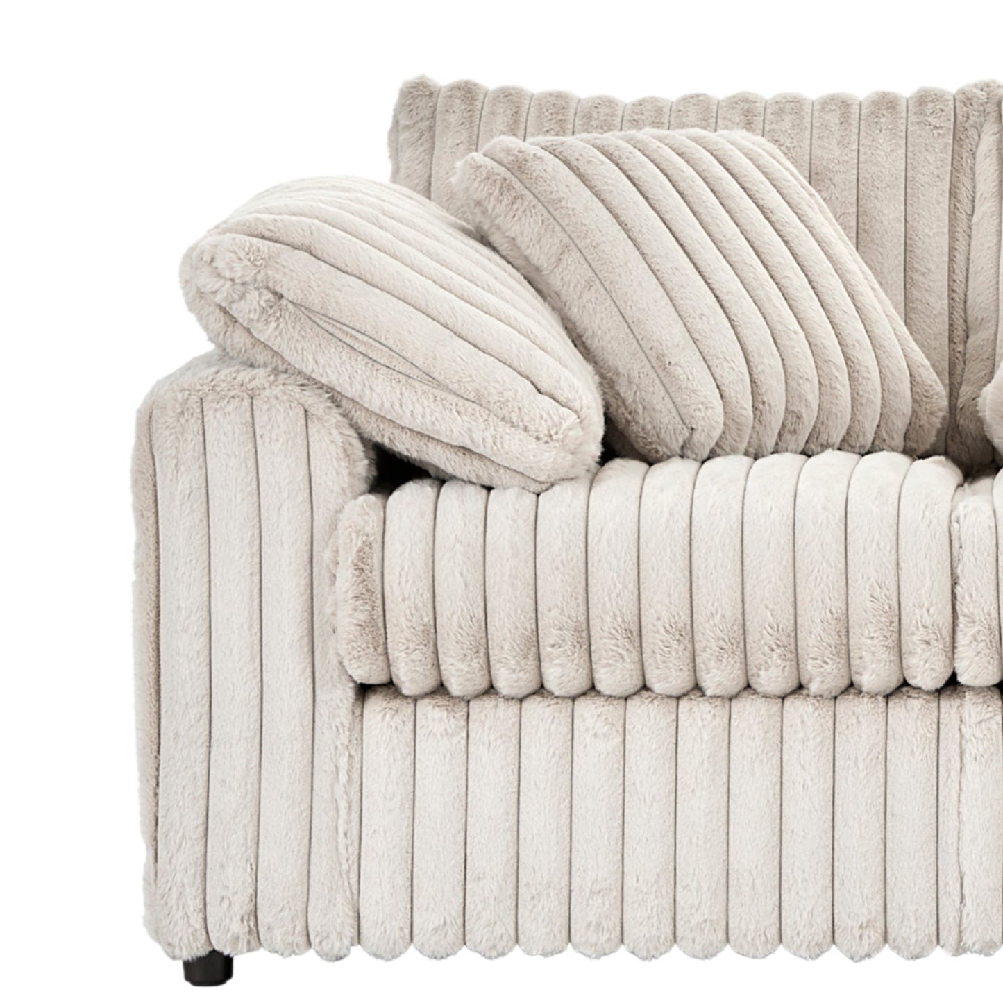 Roundhill Furniture Belvoir Upholstered Stationary Loveseat