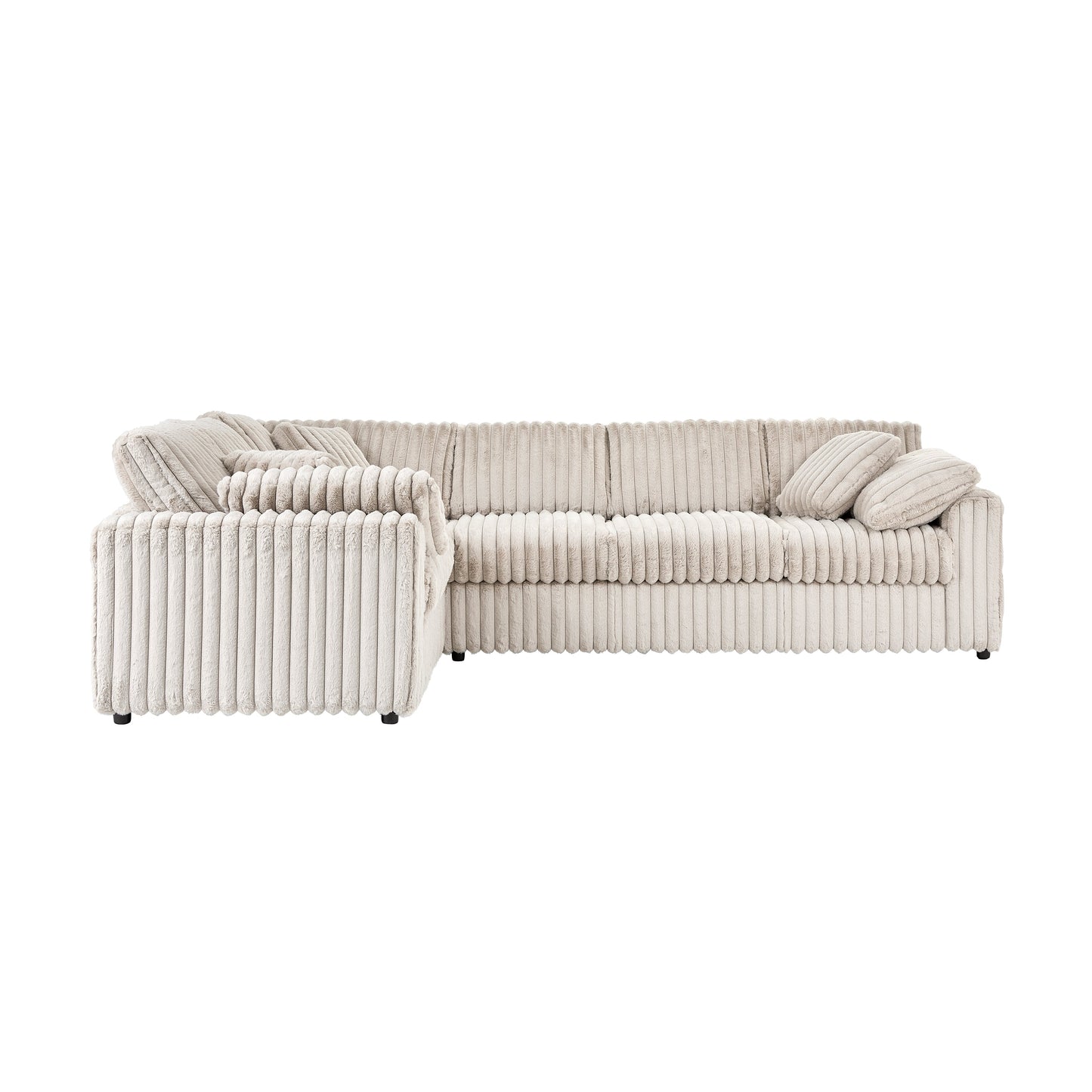 Roundhill Furniture Belvoir Living Room L-shape Sectional
