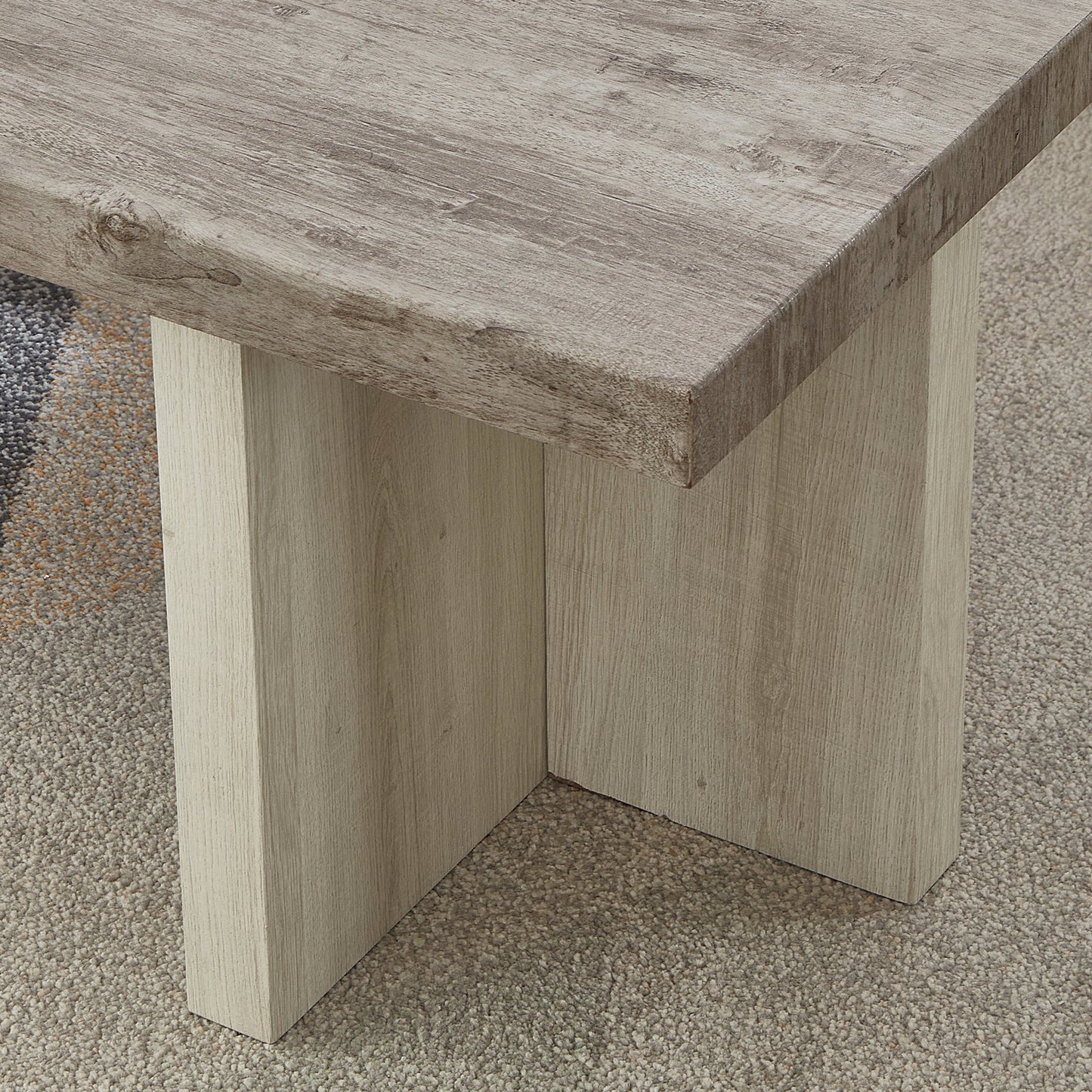 Roundhill Furniture Mchome Square End Table, Nightstand