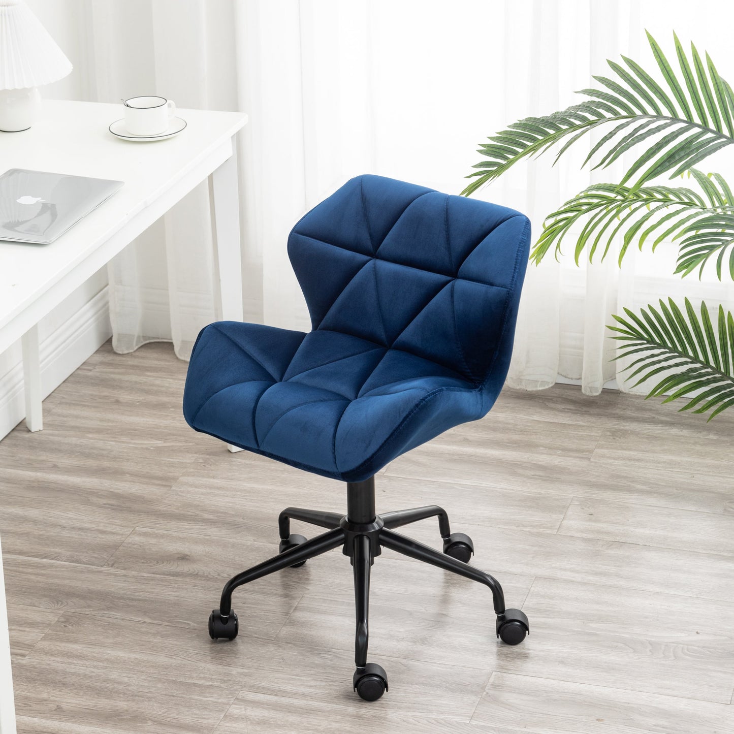 Roundhill Furniture Eldon Diamond Tufted Adjustable Swivel Office Chair