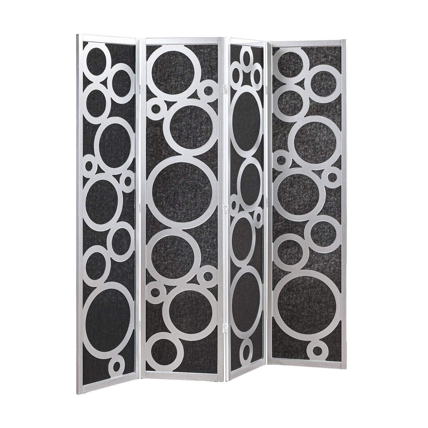 Roundhill Furniture Tavari 4-Panel Room Divider, Decorative Folding Freestanding Privacy Screen