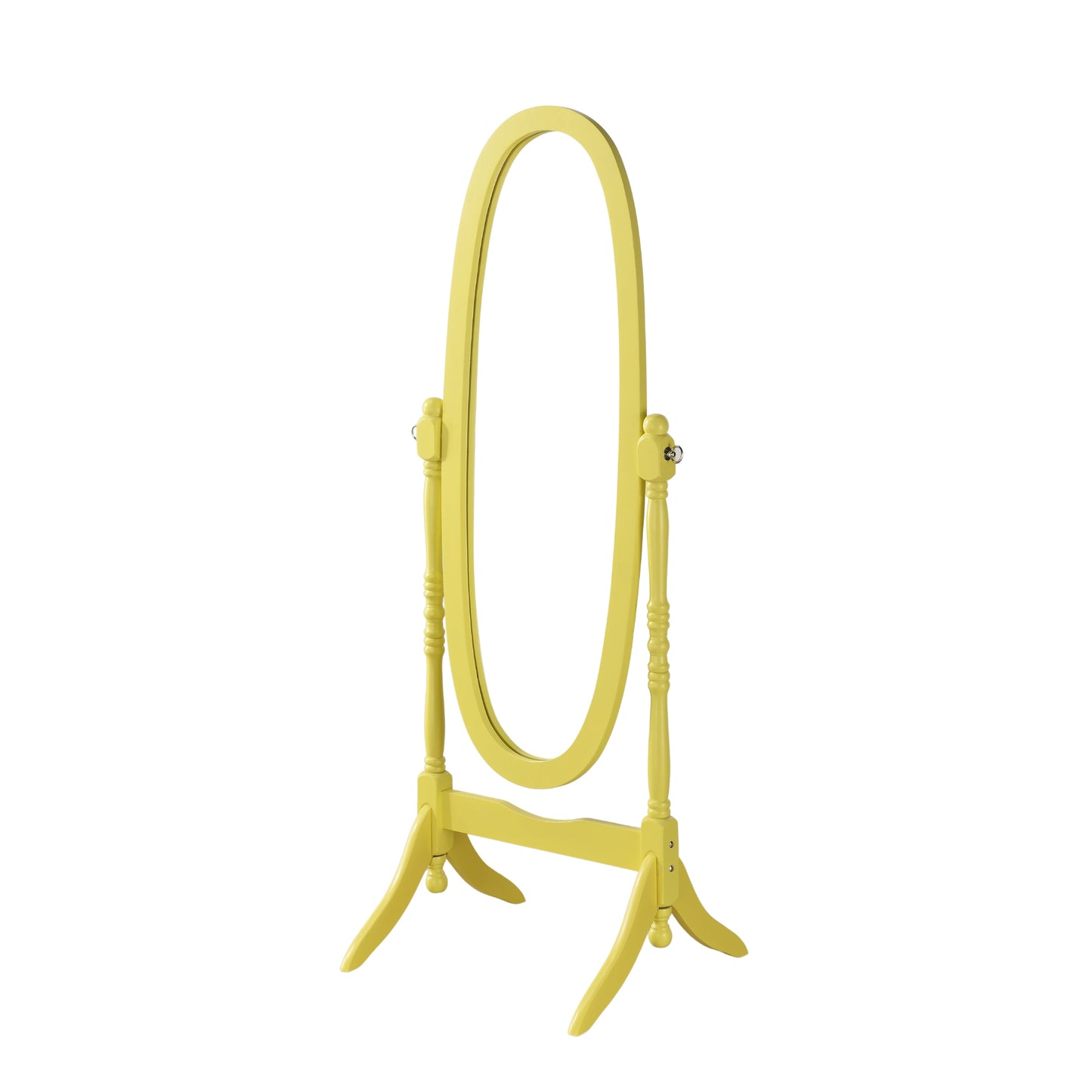 Roundhill Furniture Traditional Queen Anna Style Wood Floor Cheval Mirror
