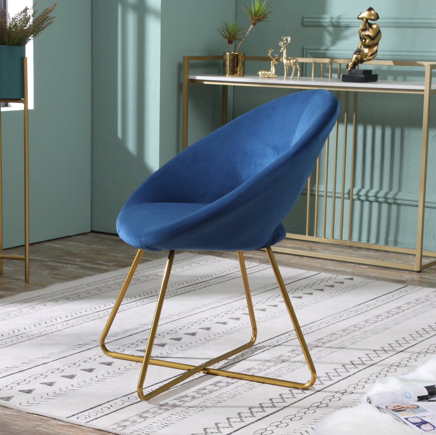 Roundhill Furniture Slatina Silky Velvet Upholstered Accent Chair