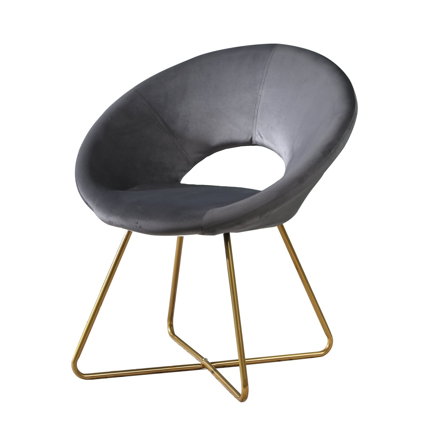 Roundhill Furniture Slatina Silky Velvet Upholstered Accent Chair