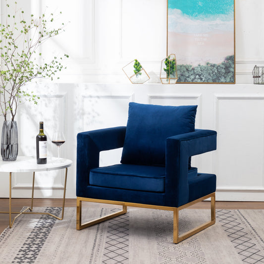 Roundhill Furniture Lenola Contemporary Upholstered Accent Arm Chair