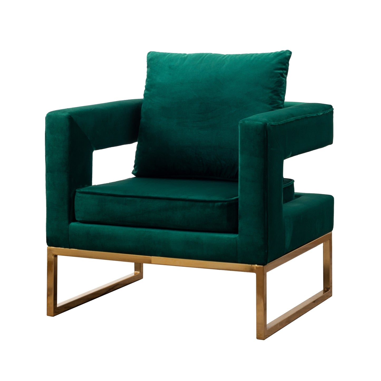 Roundhill Furniture Lenola Contemporary Upholstered Accent Arm Chair