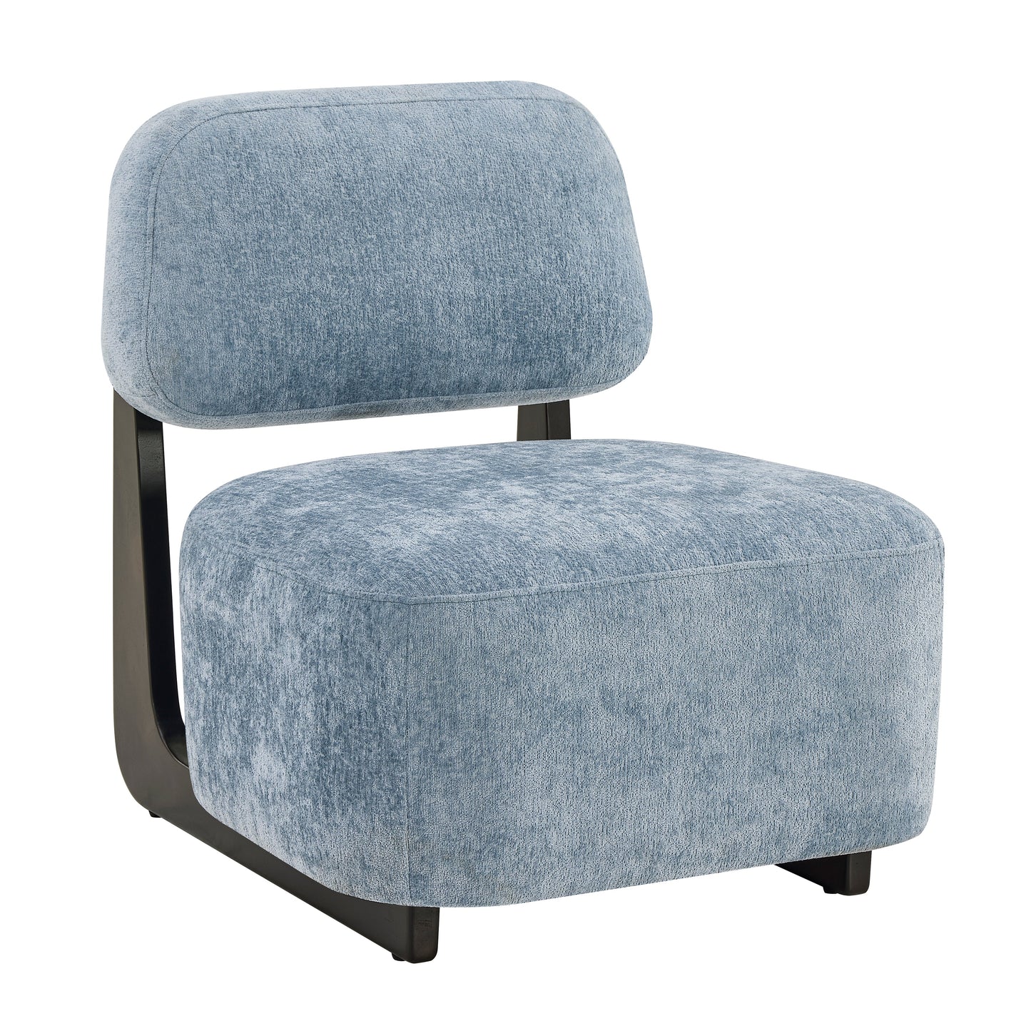 Roundhill Furniture Solara Modern Accent Chair with Solid Wood Frame