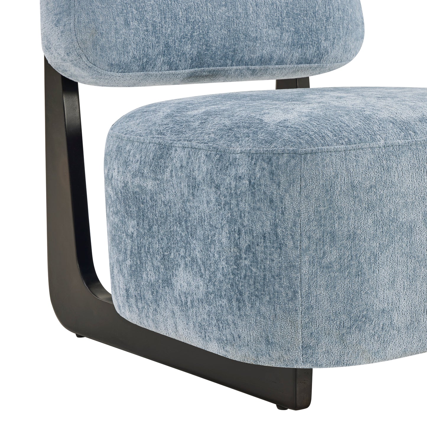 Roundhill Furniture Solara Modern Accent Chair with Solid Wood Frame