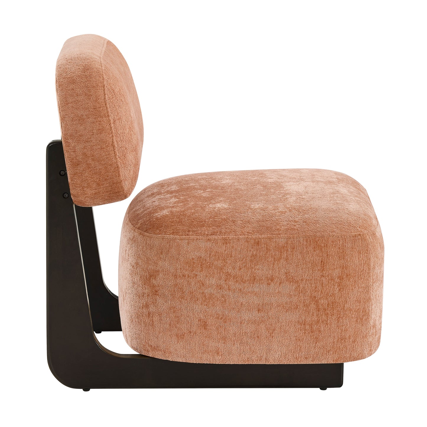 Roundhill Furniture Solara Modern Accent Chair with Solid Wood Frame