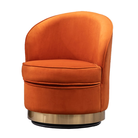 Roundhill Furniture Wania Contemporary Velvet Swivel Chair