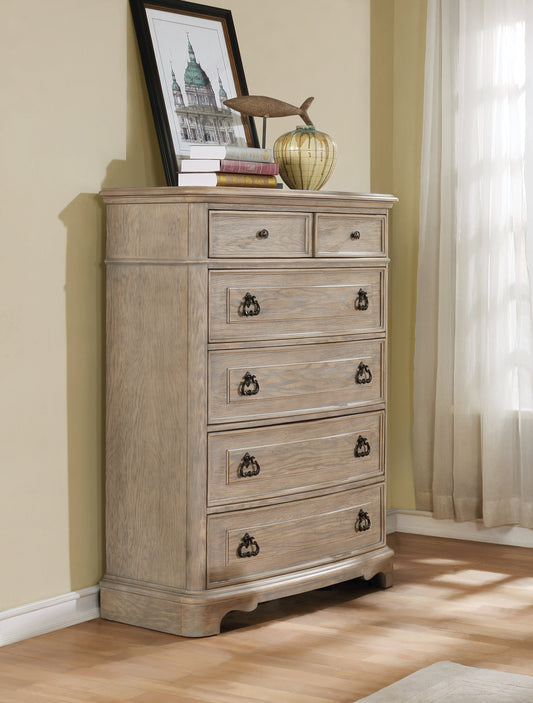 Piraeus 296 6 Drawers White Wash Chest