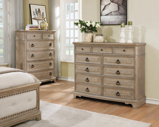 Piraeus 296 11 Drawers White Wash Dresser