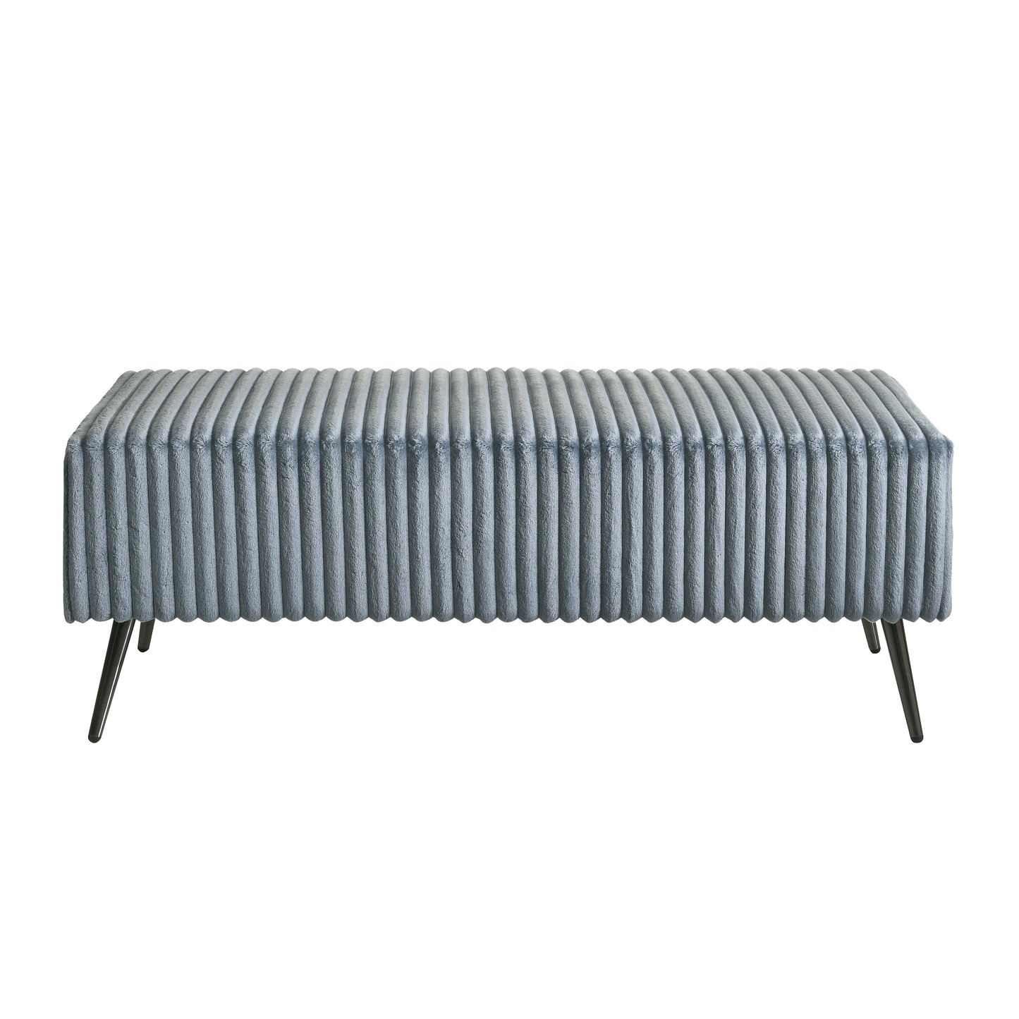 Roundhill Furniture Mavela Wide-wale Corduroy Upholstery Panel Bed with 2 Nightstands and Bench