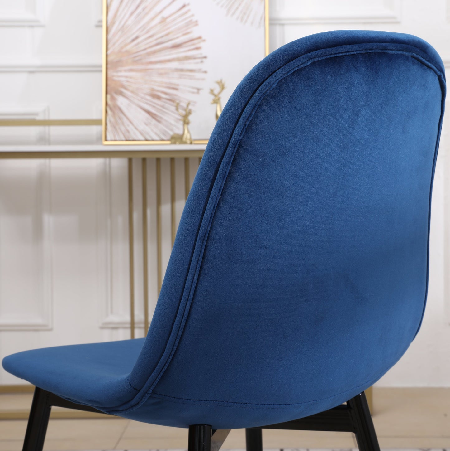 Roundhill Furniture Lassan Contemporary Fabric Dining Chairs, Set of 4