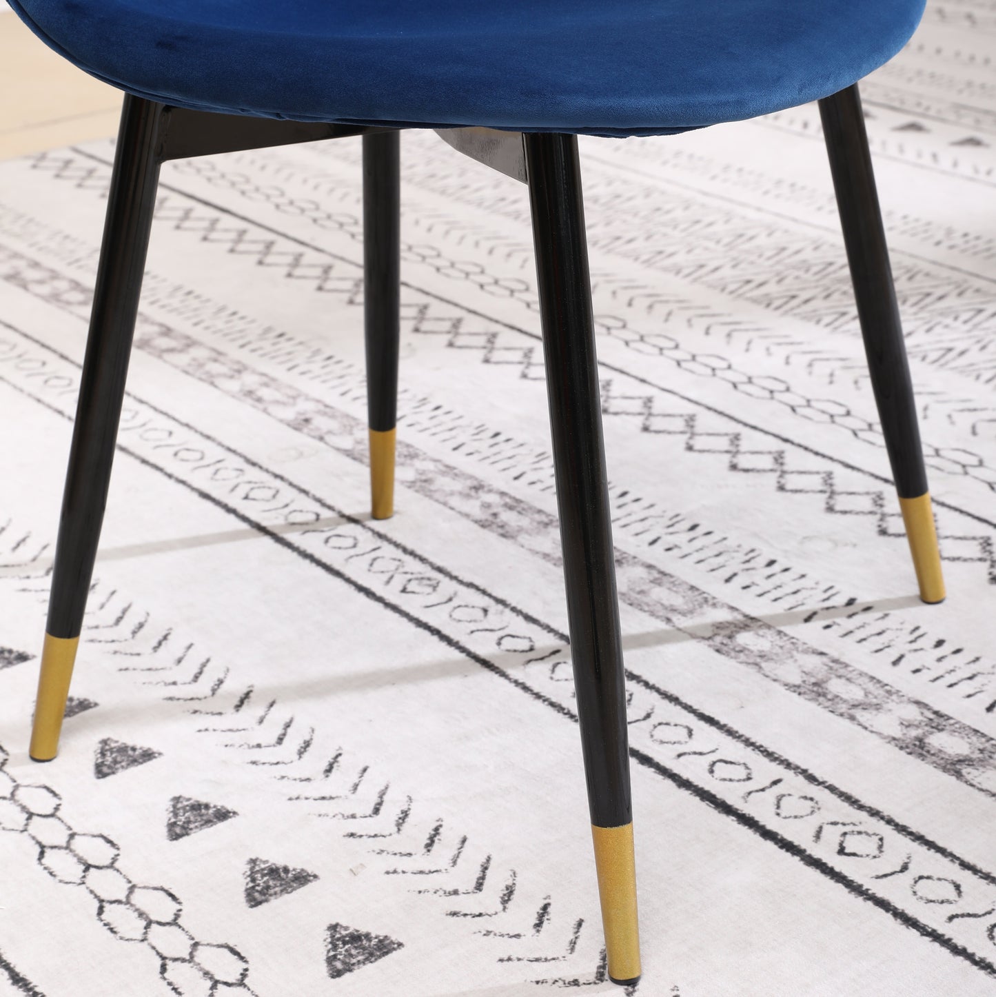 Roundhill Furniture Lassan Contemporary Fabric Dining Chairs, Set of 4