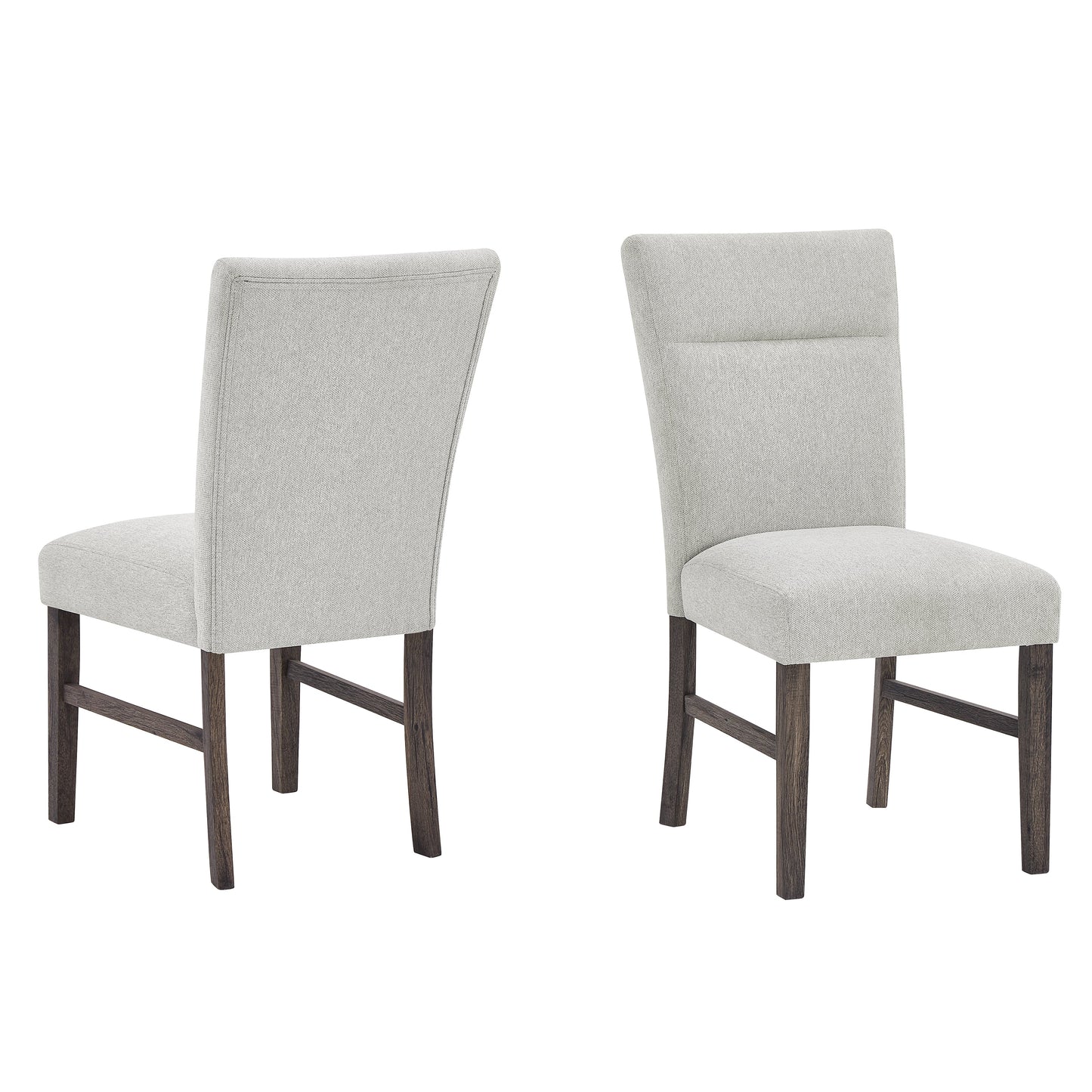 Roundhill Furniture Sorlen Modern Gray Upholstered Dining Chairs, Set of 2