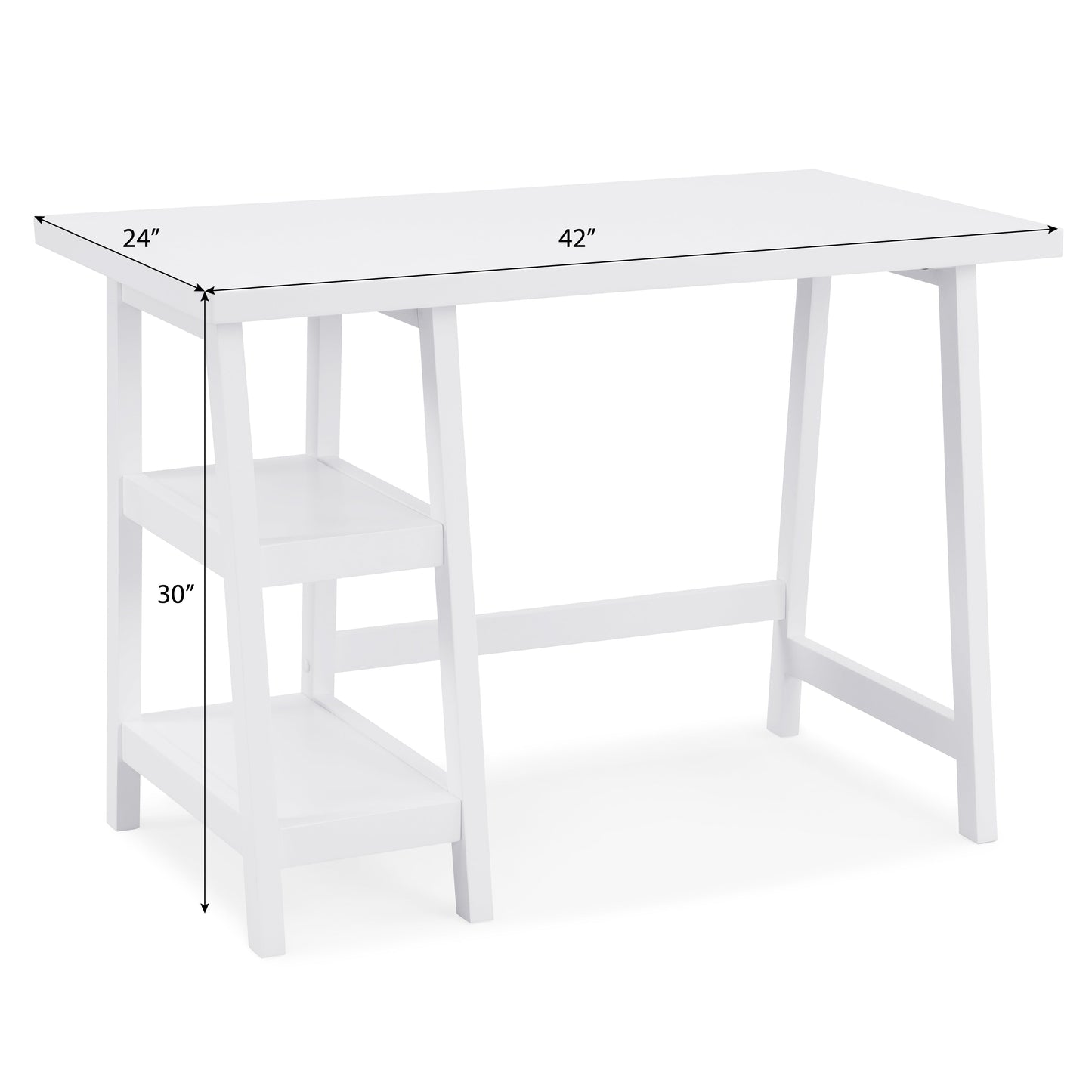 Roundhill Furniture Redina Contemporary Wood Storage Writing Desk