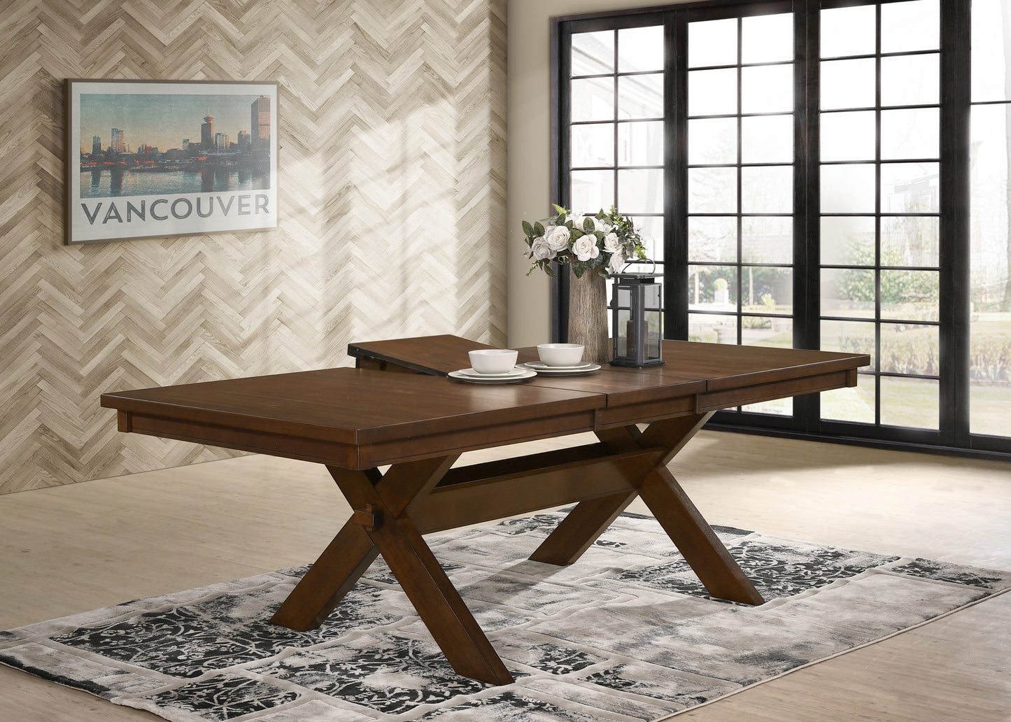 5 PC Karven Solid Wood Dining Set   Table w/ 4 Chairs