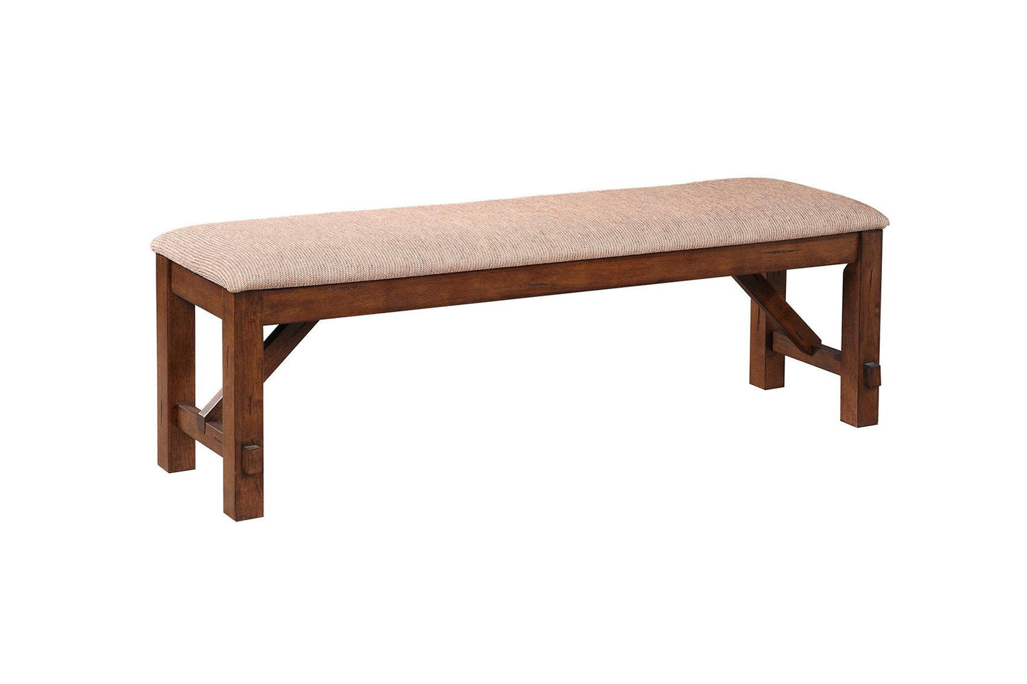 6-Piece Karven Solid Wood Dining Set with Table  4 Chairs and Bench