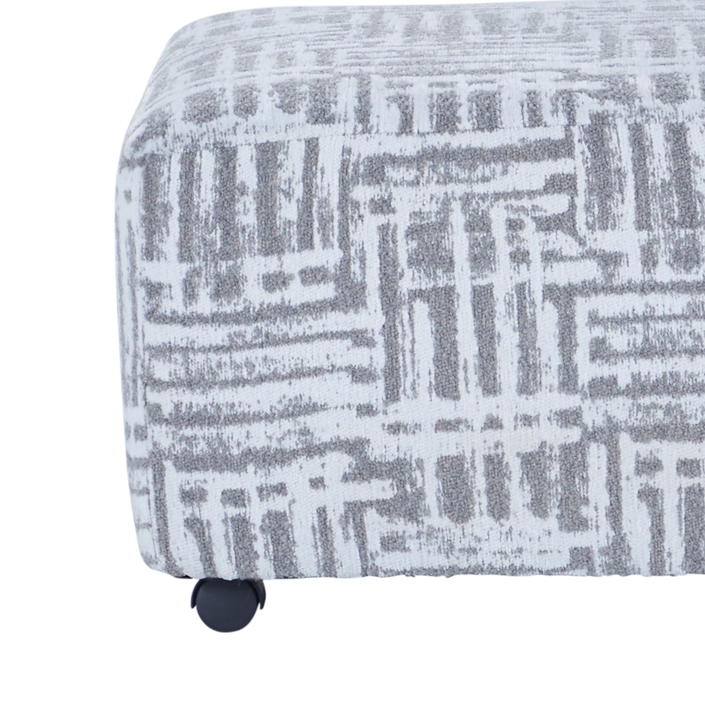 Roundhill Furniture Lancelot Striped Cocktail Ottoman