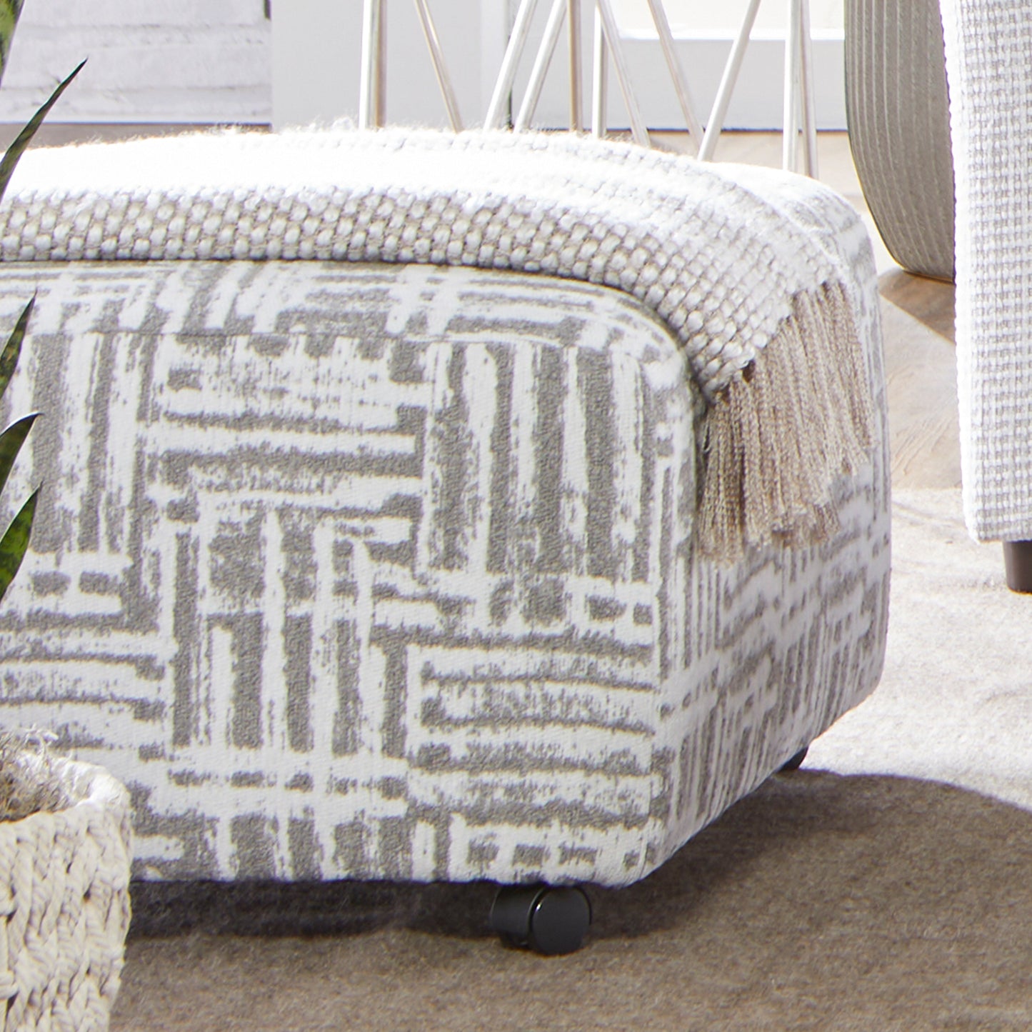 Roundhill Furniture Lancelot Living Room Collection, Sofa Cuddle Chair and Ottoman