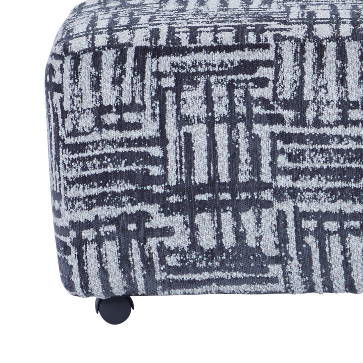 Roundhill Furniture Lancelot Striped Cocktail Ottoman