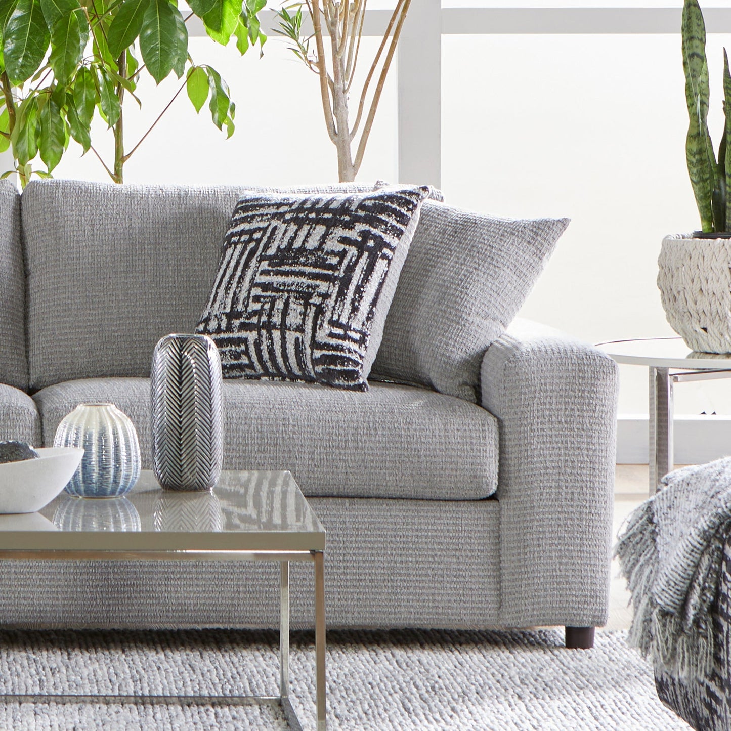 Roundhill Furniture Lancelot Living Room Collection, Sofa Cuddle Chair and Ottoman