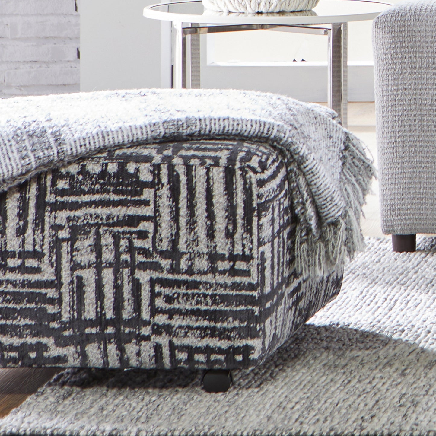 Roundhill Furniture Lancelot Living Room Collection, Sofa Cuddle Chair and Ottoman