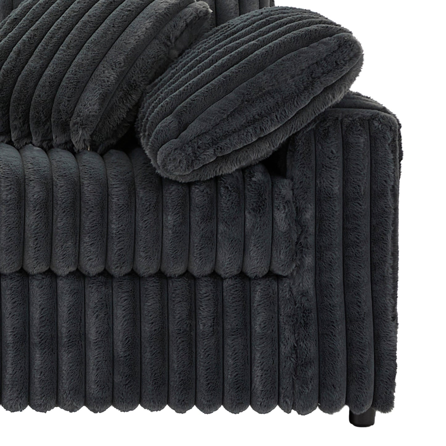 Roundhill Furniture Belvoir Upholstered Stationary Loveseat