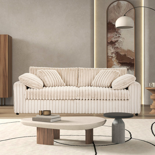 Roundhill Furniture Belvoir Upholstered Stationary Sofa