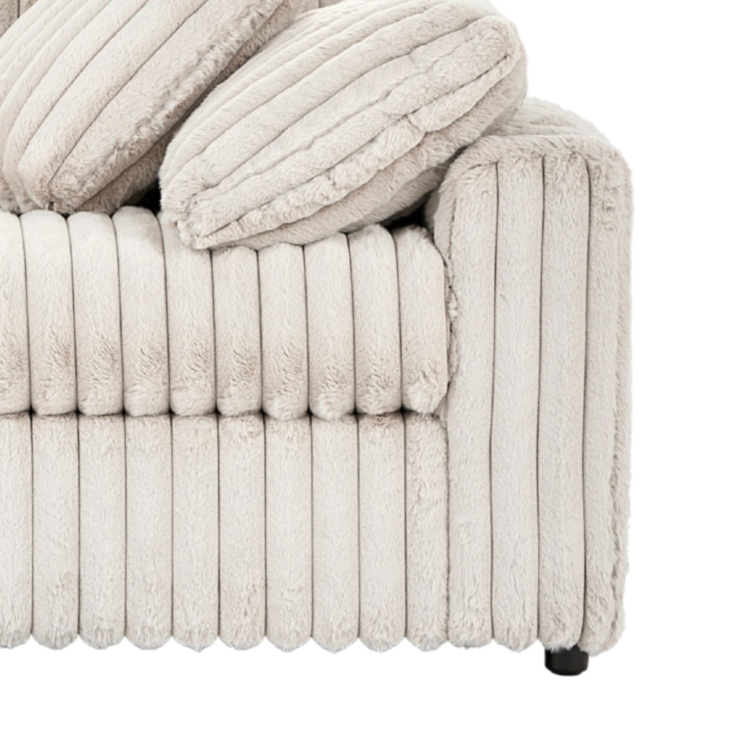Roundhill Furniture Belvoir Upholstered Stationary Sofa