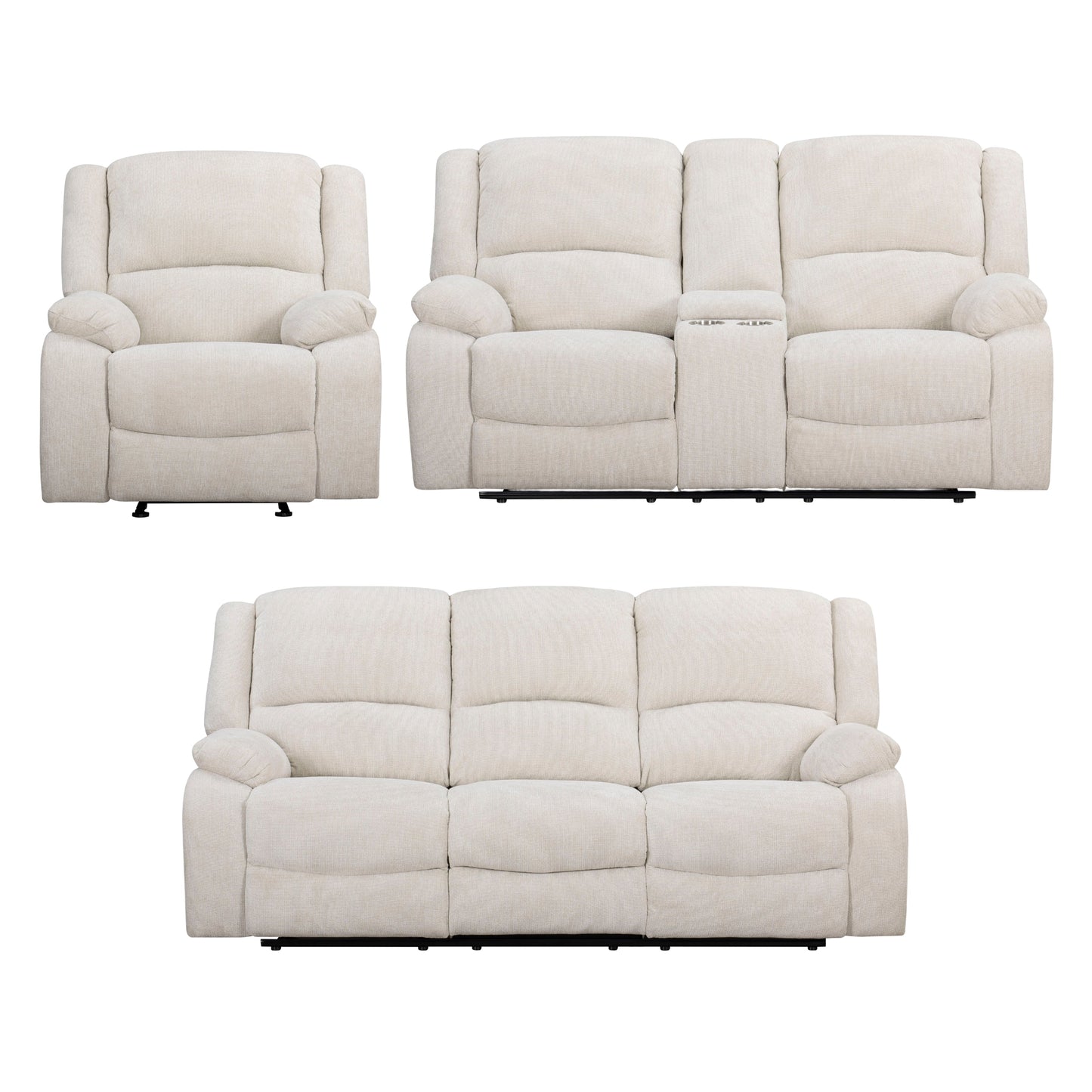 Roundhill Furniture Blitz Transitional Living Room Reclining Collection