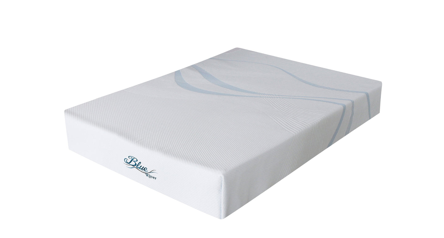 Blue River Gel-Infused Green Tea Memory Foam 10 Inch Mattress, Twin