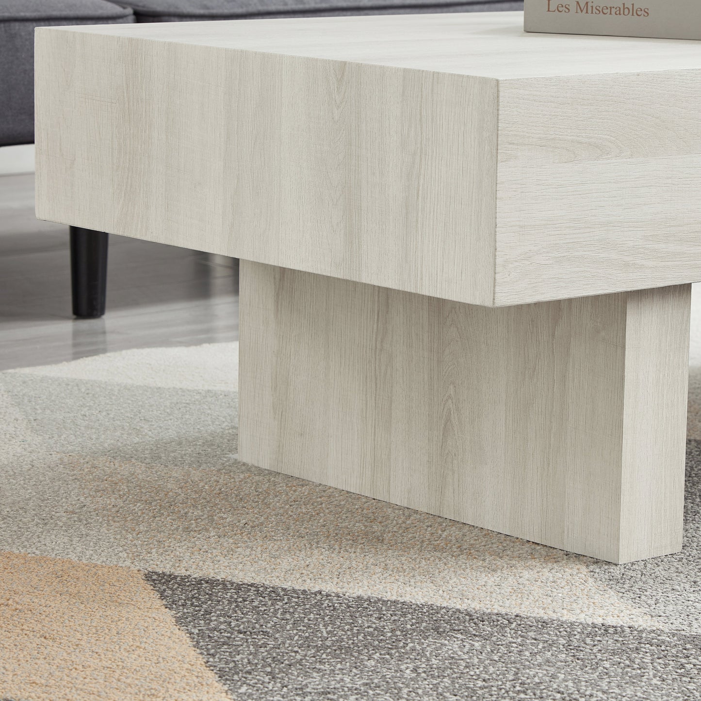 Roundhill Furniture Athens 3-Piece Set Modern Accent Coffee Table with Two End Tables