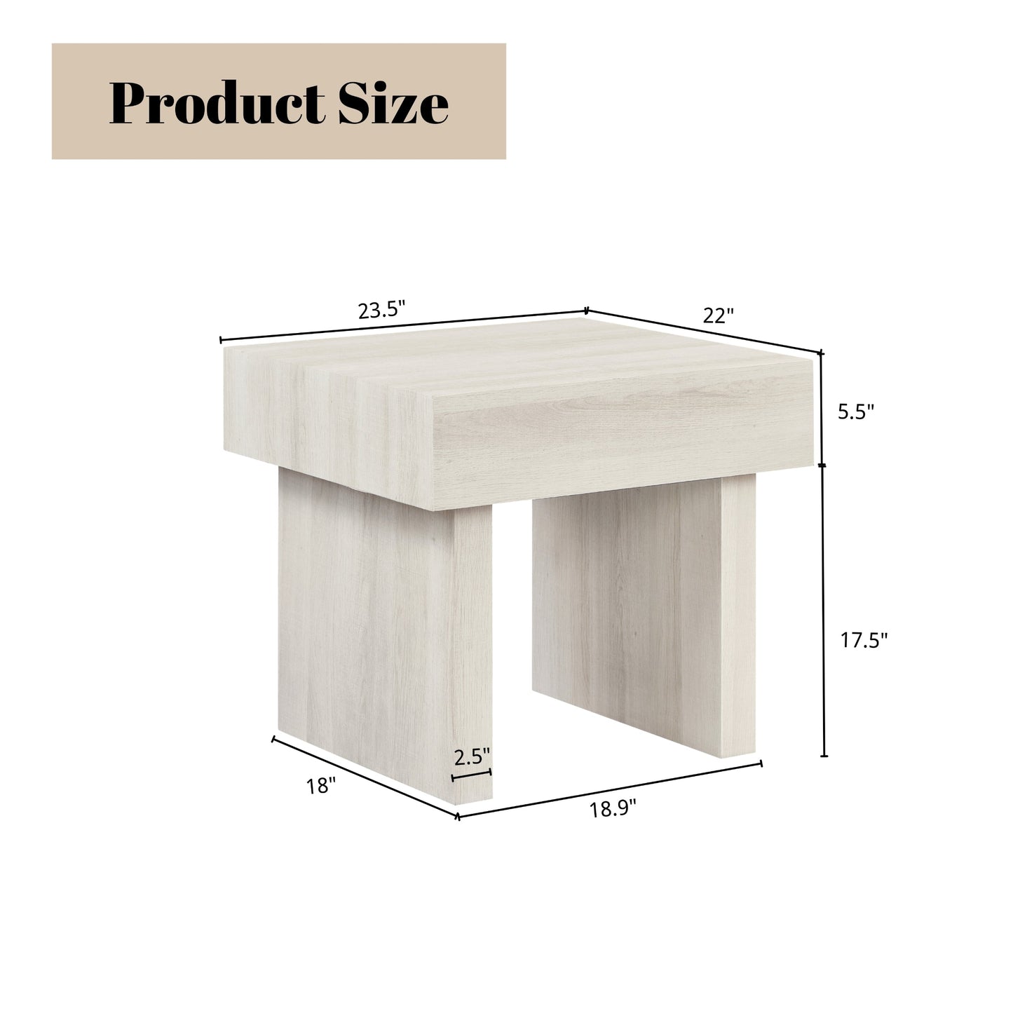 Roundhill Furniture Athens 3-Piece Set Modern Accent Coffee Table with Two End Tables
