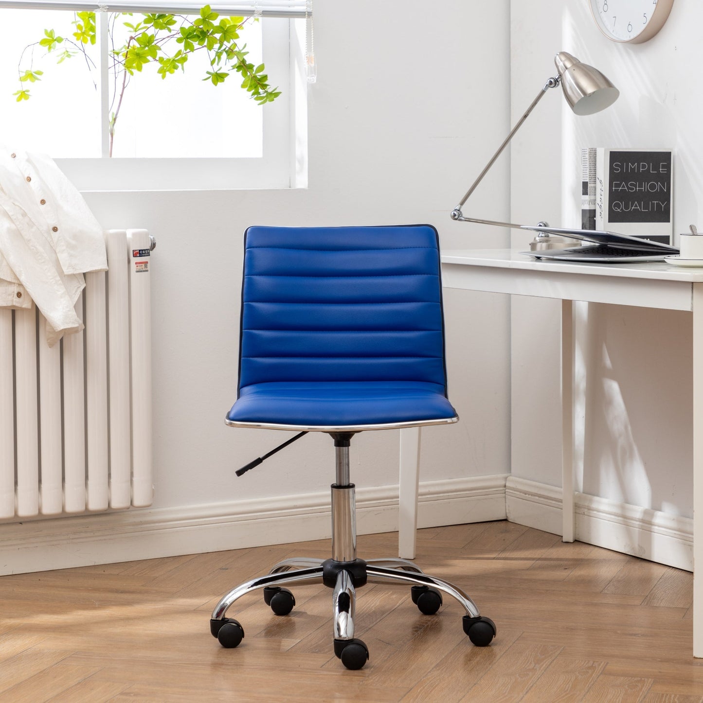 Fremo Chromel Adjustable Air Lift Office Chair, Blue