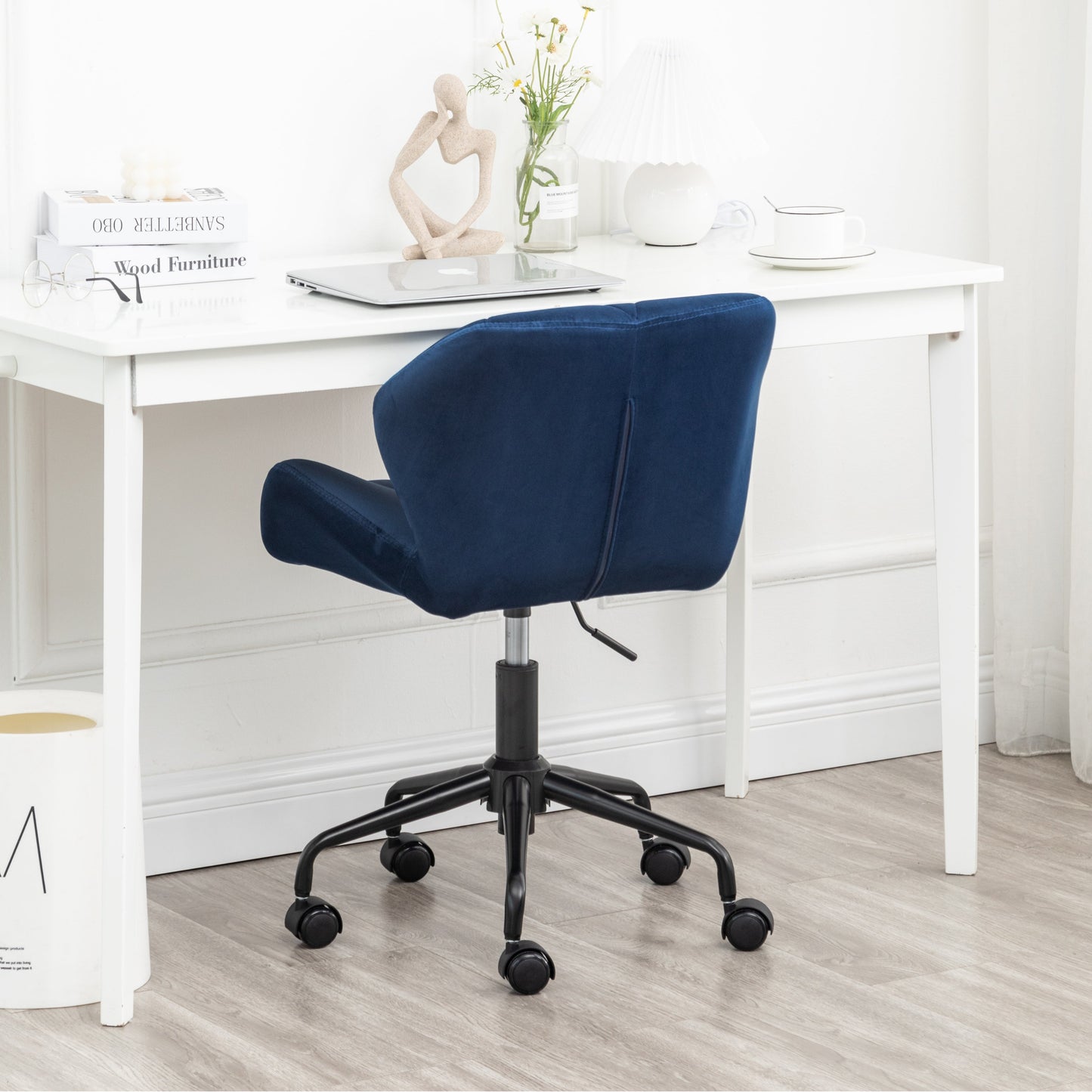 Roundhill Furniture Eldon Diamond Tufted Adjustable Swivel Office Chair