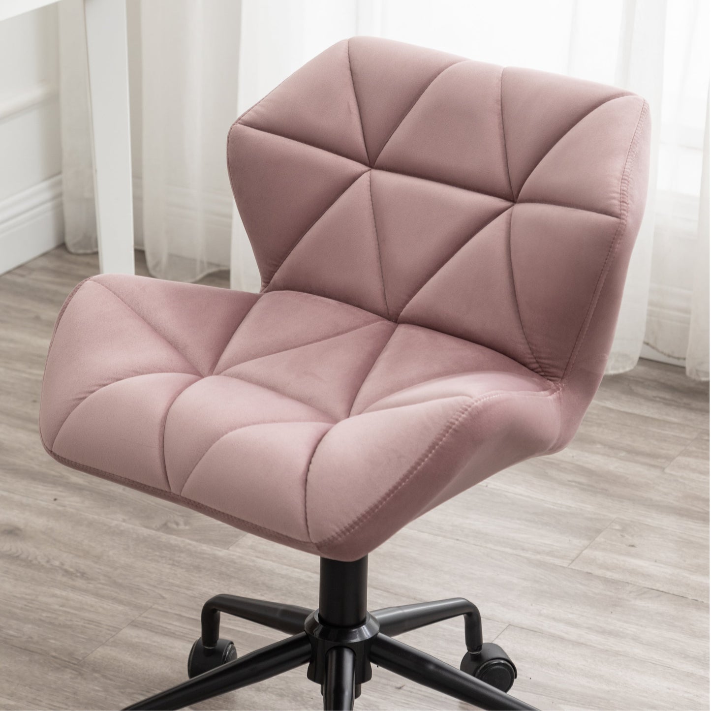 Roundhill Furniture Eldon Diamond Tufted Adjustable Swivel Office Chair