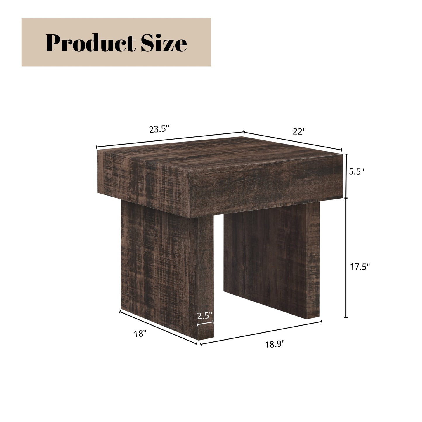 Roundhill Furniture Athens 3-Piece Set Modern Accent Coffee Table with Two End Tables