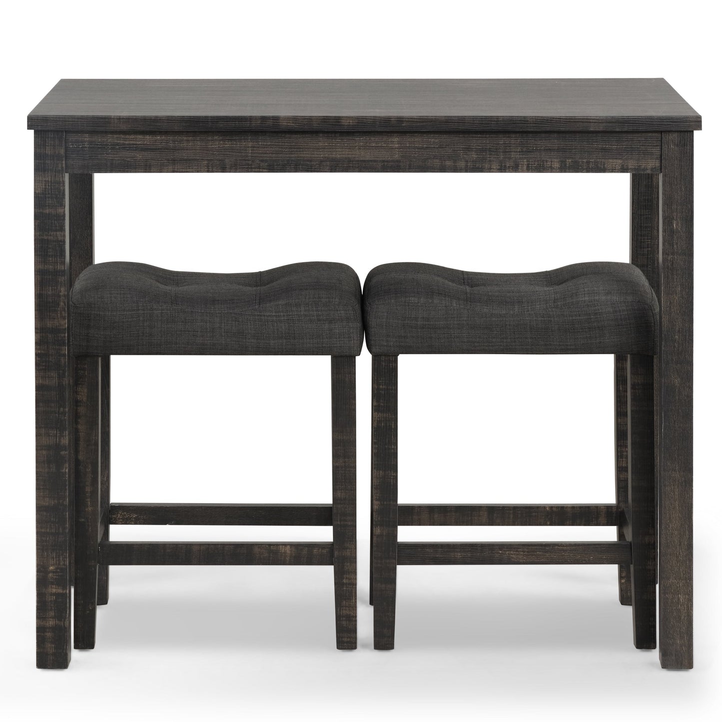 Roundhill Furniture Sora Wood 3-Piece Counter Height Dining Set