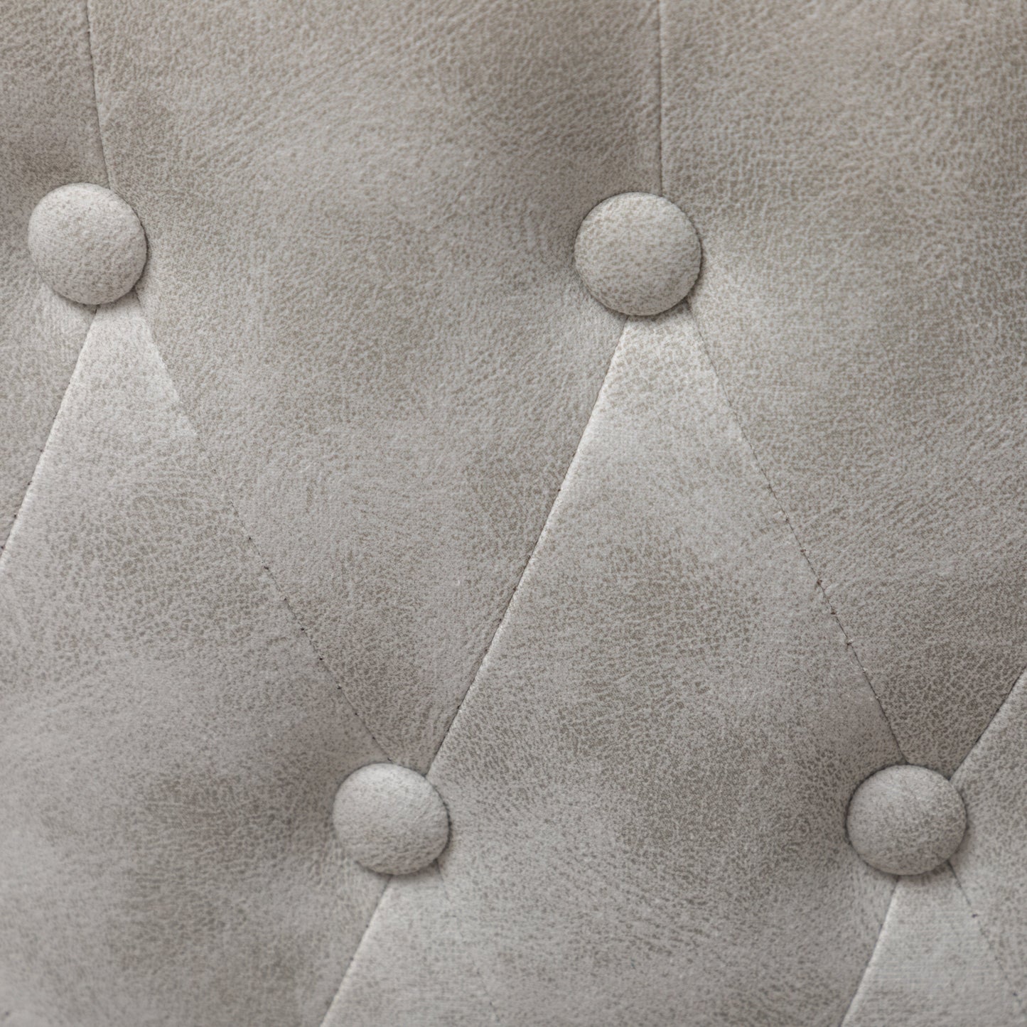 Roundhill Furniture Nevis Mid-century Modern Faux Leather Tufted Nailhead Trim Counter Stool, White, Set of 2