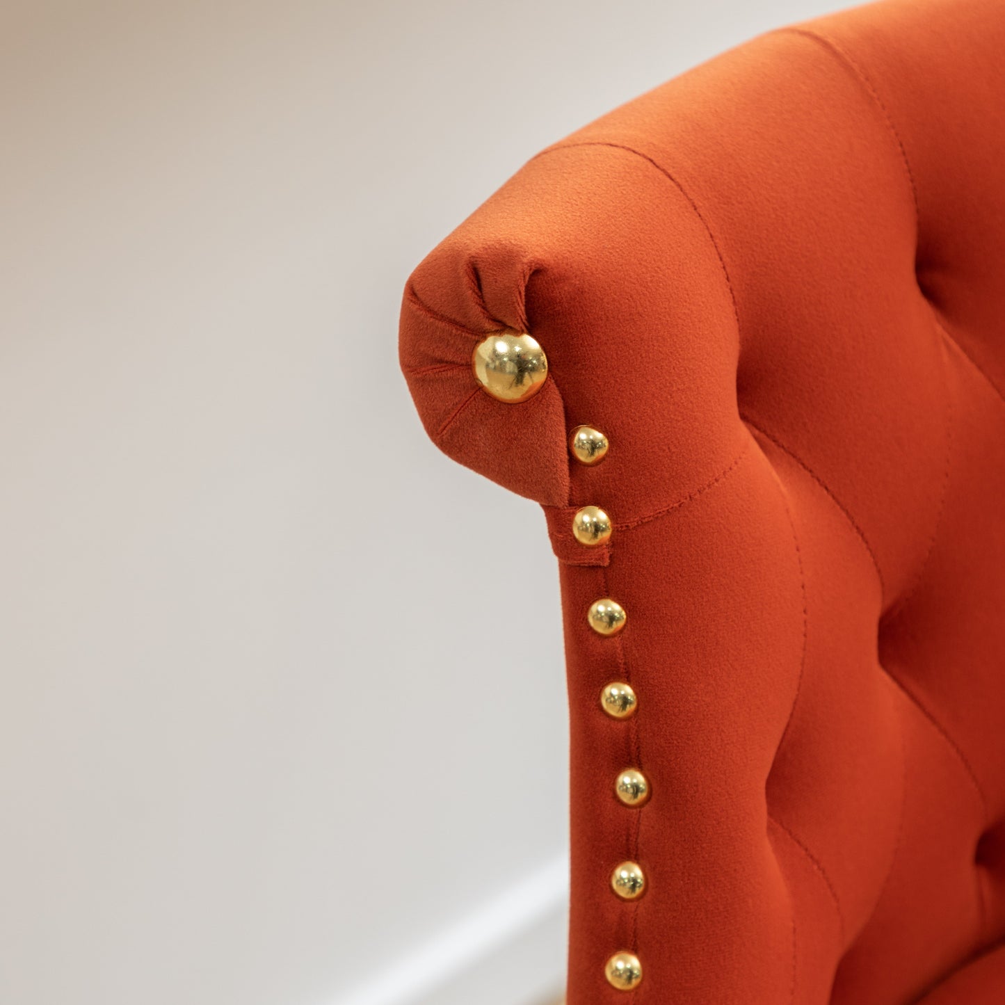Roundhill Furniture Elvara Set of 2 Button-Tufted Counter Stools with Nailhead Trim