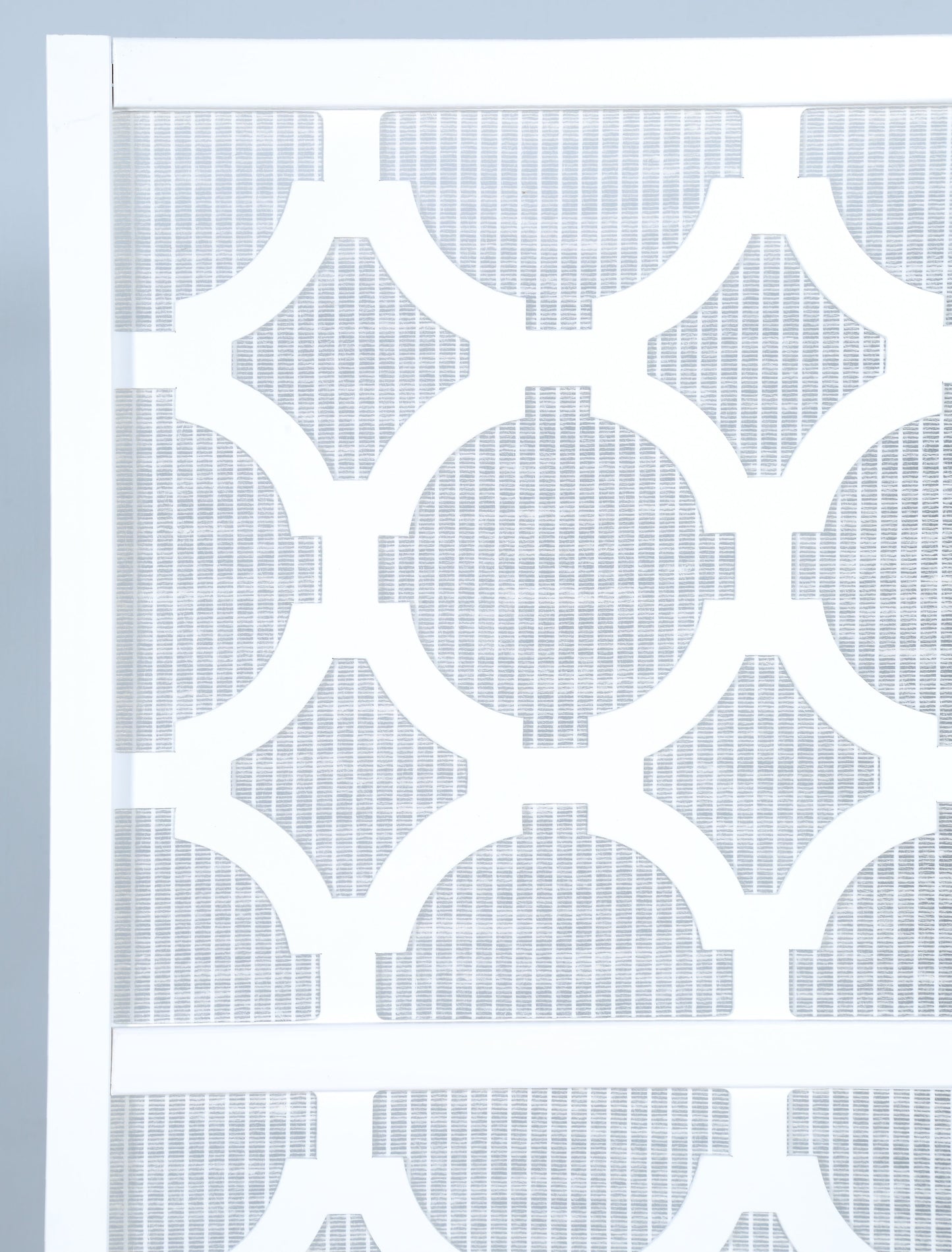 Roundhill Furniture Quarterfoil Diamond Design 4-Panel Room Divider